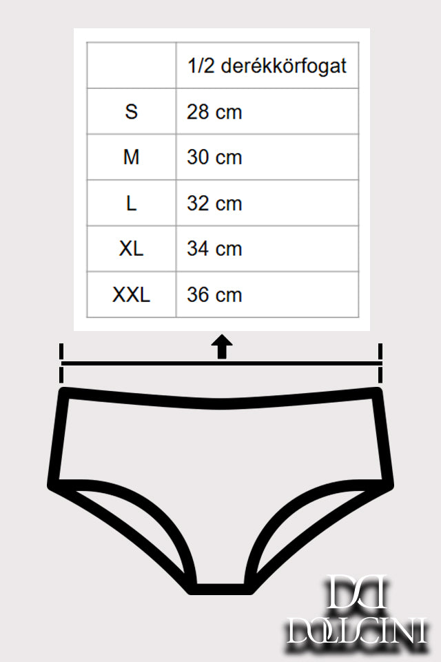 Dollcini ,Magas Derekú Női Bugyi ,Brazil Női Bugyi,Csipkés Női Bugyi -95% pamut + spandex,Többszínű,6 db-os Csomag