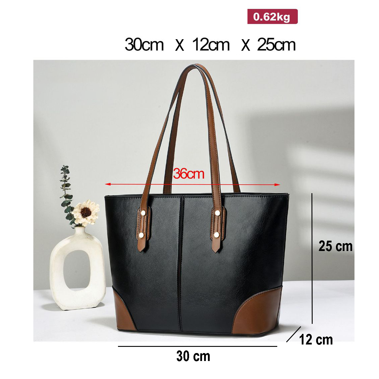 Dollcini, Női Nagy Méretű Tote Kézitáska – Urban Simplicity Stílus, Cipzáras, Mindennapi Használatra