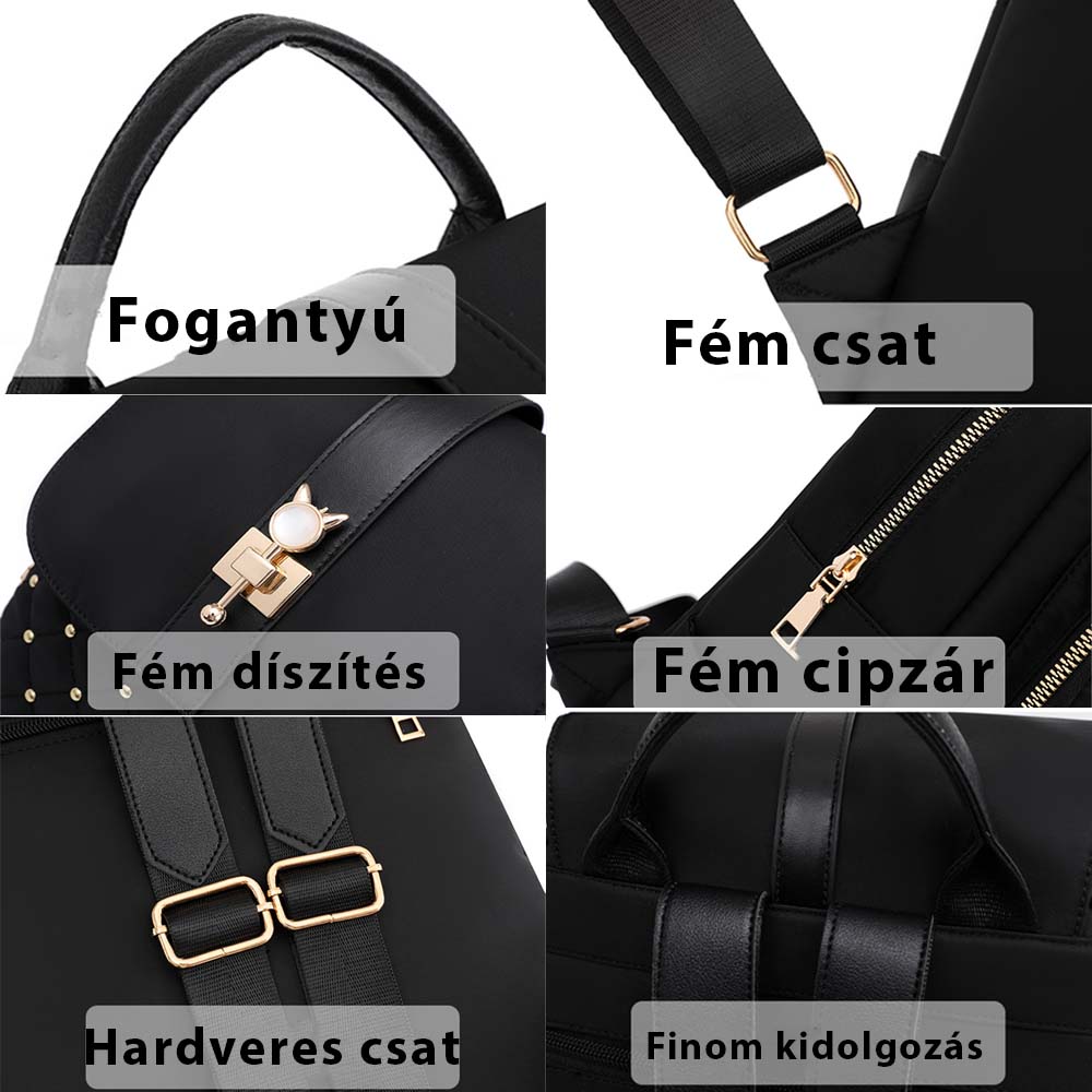 Dollcini Márványmintás Mini Női Hátizsák – Vízlepergető, Könnyű Városi Hátizsák