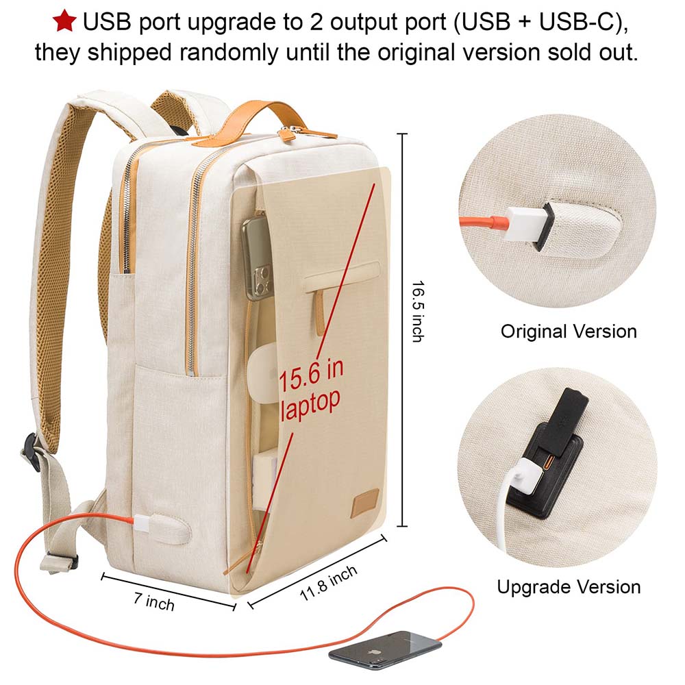Dollcini Uniszex Laptop Hátizsák – Ergonomikus, 15.6” Laptophoz, Vízálló Utazóhátizsák