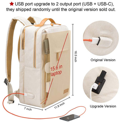 Dollcini Uniszex Laptop Hátizsák – Ergonomikus, 15.6” Laptophoz, Vízálló Utazóhátizsák