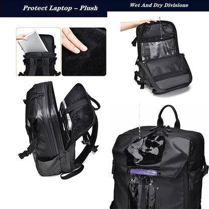 Dollcini Laptop Hátizsák – Vízálló, Nagy Kapacitású, 15.6” Laptophoz, Modern és Praktikus (Uniszex)