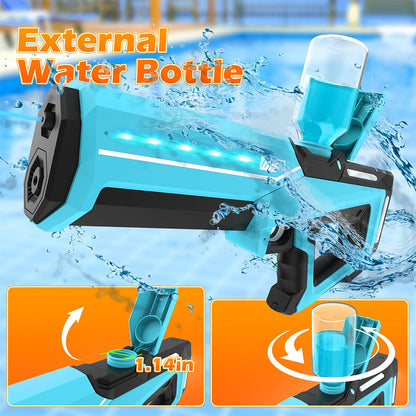 Dollcini Automata Elektromos Vízipisztoly – USB Tölthető, LED Fényes, 500 ml