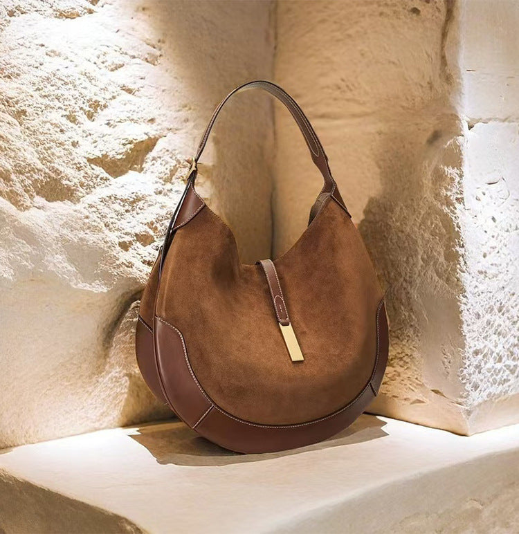 Dollcini Női Retro Válltáska – Európai–Amerikai Stílus, Mágneszáras, Dumpling Fazonnal