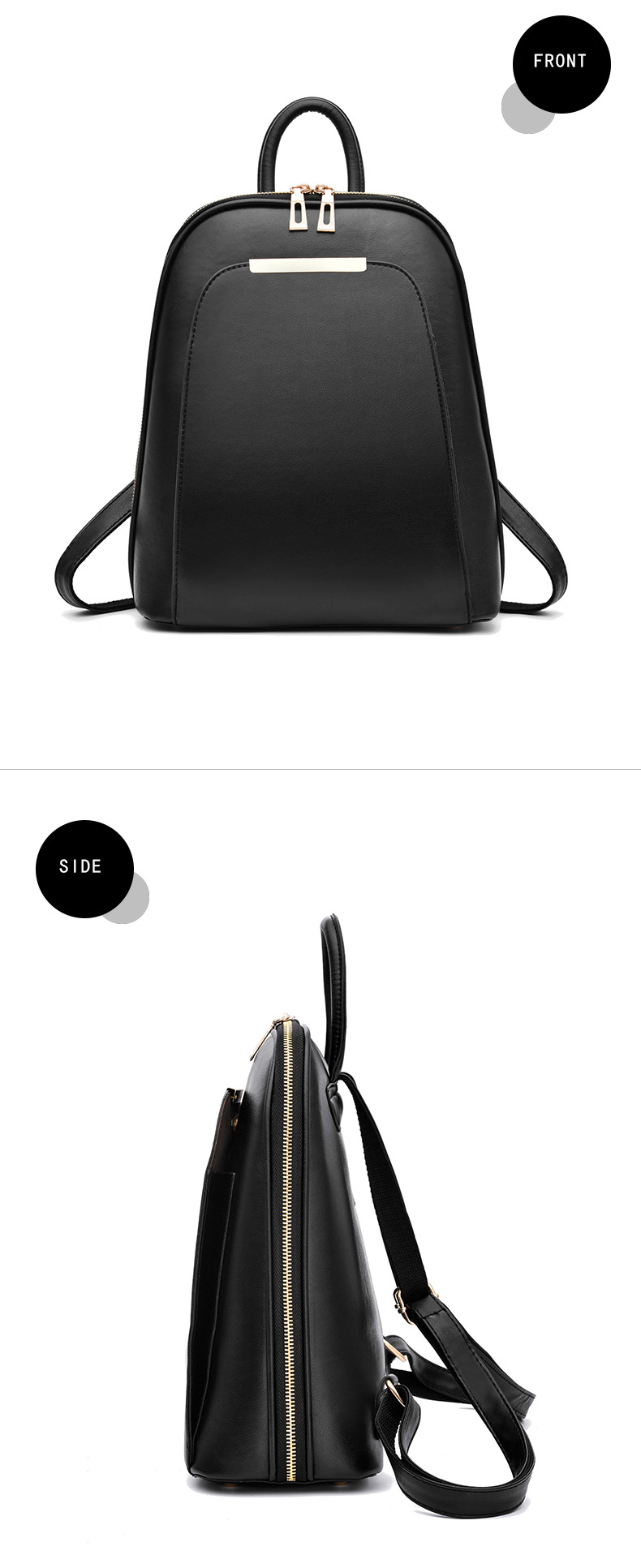 Dollcini Women's Large "Killer Bag" Backpack – Zippered, Elegant, For Everyday Use