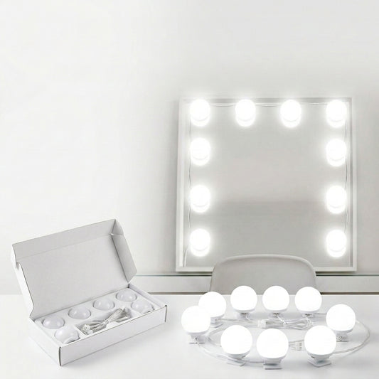 Dollcini Otthon Hollywoodi LED Sminklámpa – 10 Izzós, Tükörre