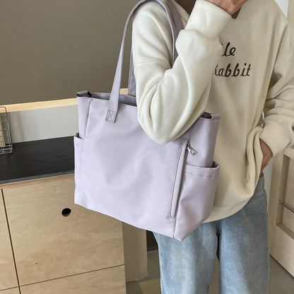 Dollcini, Nagy Méretű Textil Tote Táska – Urban Simplicity Stílus, Puha Kialakítás, Mindennapi Használatra