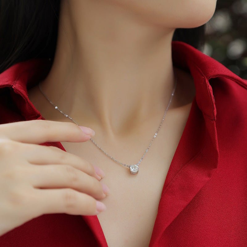 Dollcini 3 Karátos Moissanite Nyaklánc – 925 Ezüst