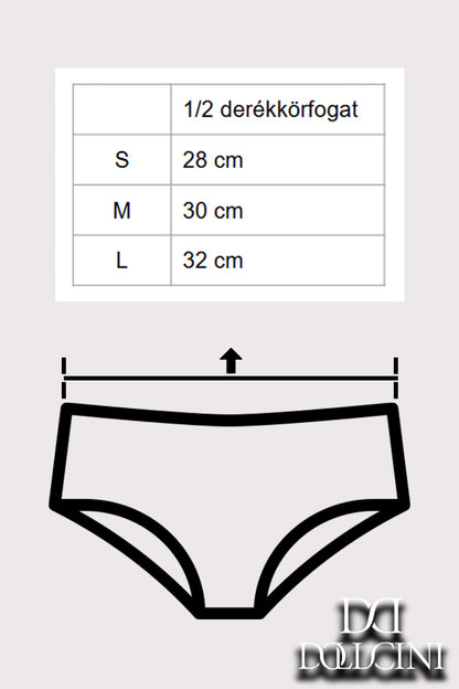 Dollcini ,Klasszikus Női Bugyi, Brazil Női Bugyi, Virágmintás Csipkés Női Bugyi,95% Pamut + Spandex-Többszínű, 6 db-os Csomag,88962