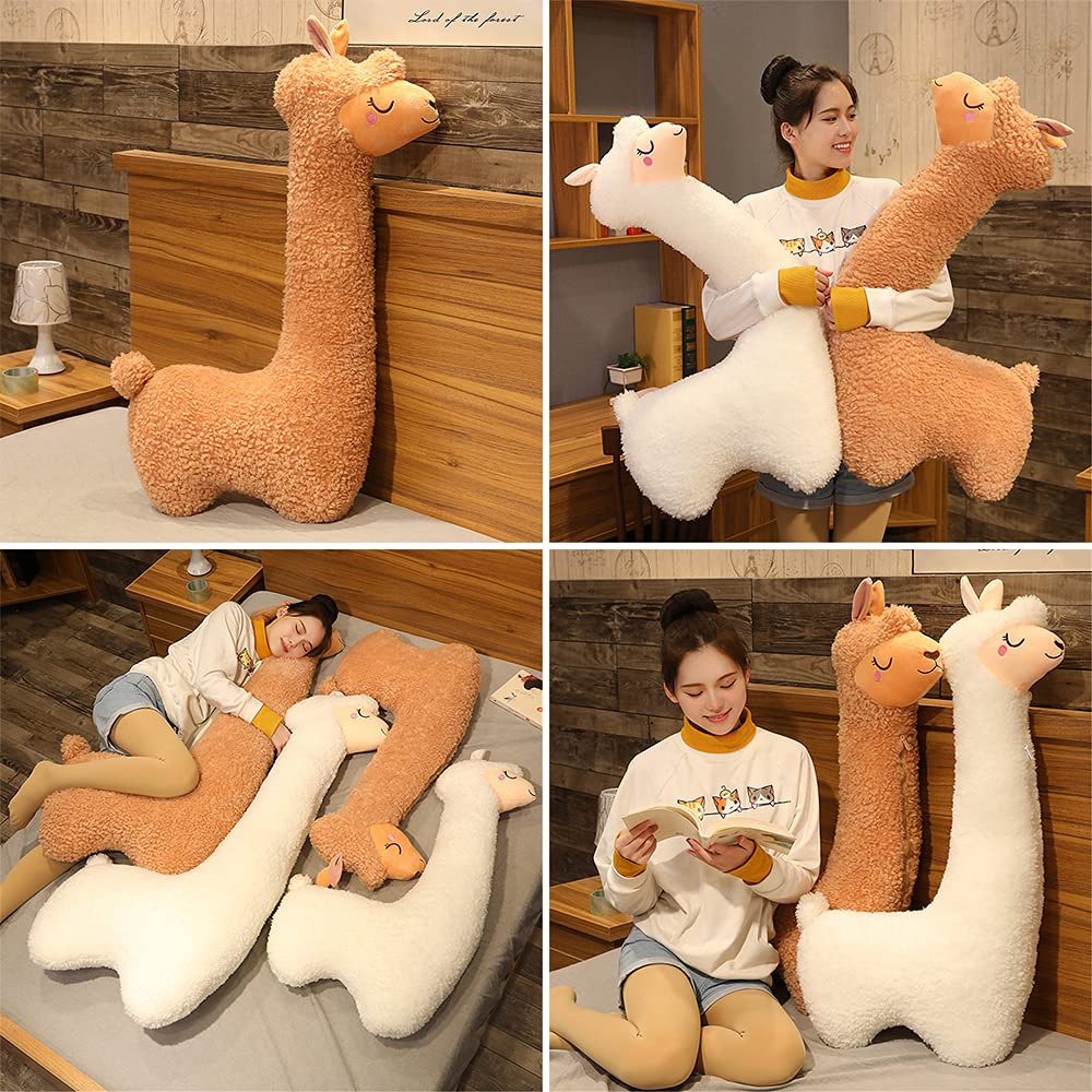 Dollcini Puha Alpaka Plüssjáték – Ölelnivaló Állatfigura 109 cm